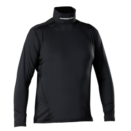 WINNWELL NG0300 Senior Long Sleeve Compression Shirt with Neck Guard