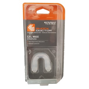 SHOCK DOCTOR Adult Gel Max Strapless Mouth Guard 6190A