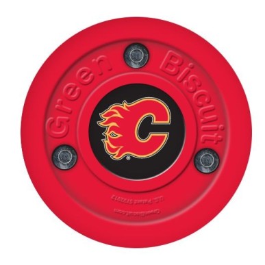 GREEN BISCUIT Calgary Flames Off Ice Training Hockey Puck