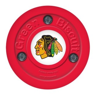 GREEN BISCUIT Chicago Blackhawks Off Ice Training Hockey Puck