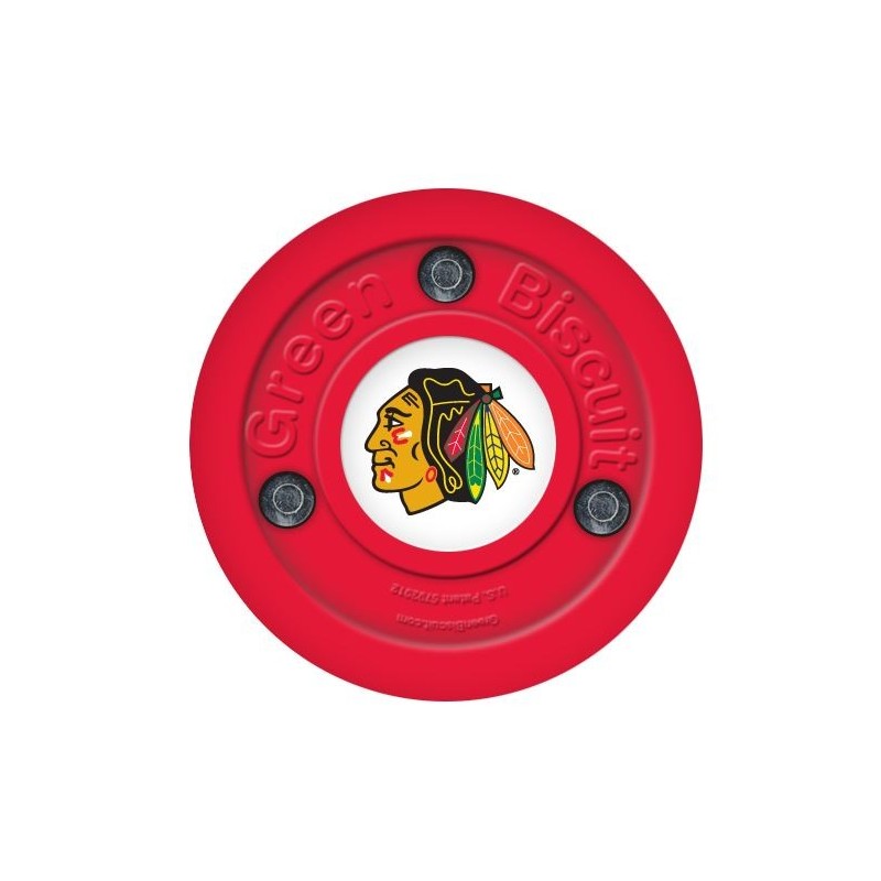 GREEN BISCUIT Chicago Blackhawks Off Ice Training Hockey Puck