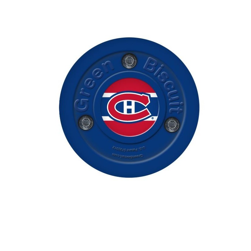 GREEN BISCUIT Montreal Canadiens Off Ice Training Hockey Puck