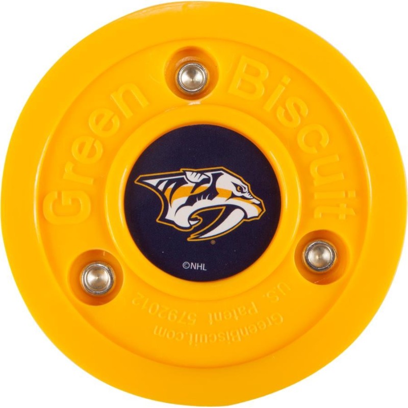 GREEN BISCUIT Nashville Predators Off Ice Training Hockey Puck