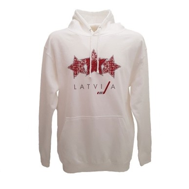 HOKEJAM.LV Senior Three Star Latvia Hoodie