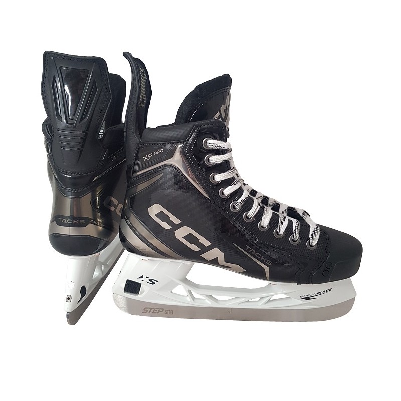 CCM Tacks XF Pro mit Step Steel Senior Eishockey-Schlittschuhe