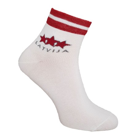 HOKEJAM.LV Short Three Star Latvija Training Socks