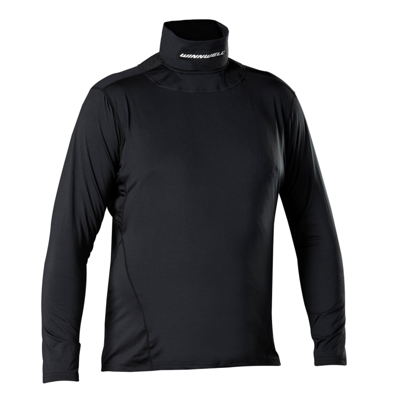 WINNWELL NG0300 Youth Long Sleeve Compression Shirt with Neck Guard