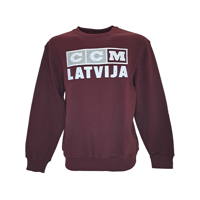 CCM Senior Flag Crew Latvia Team Sweatshirt