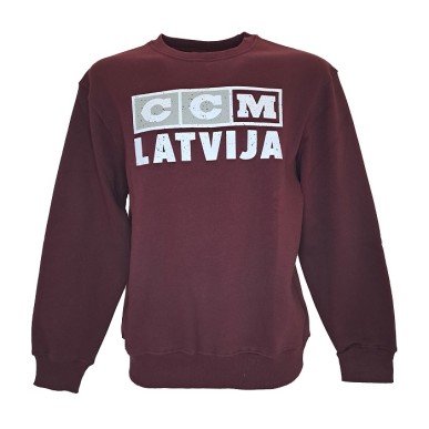 CCM Senior Flag Crew Latvia Team Sweatshirt