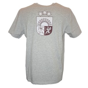 CCM Senior Flag Tee Back Print Latvia Team T-Shirt