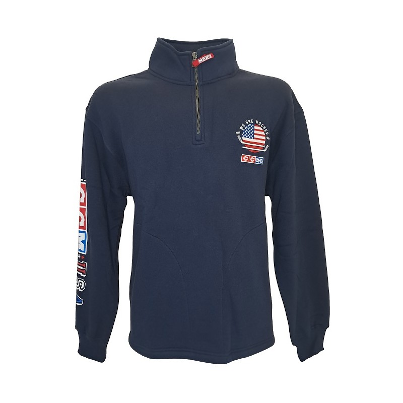 CCM Senior We Are Hockey USA 1/4 Zip Sweatshirt