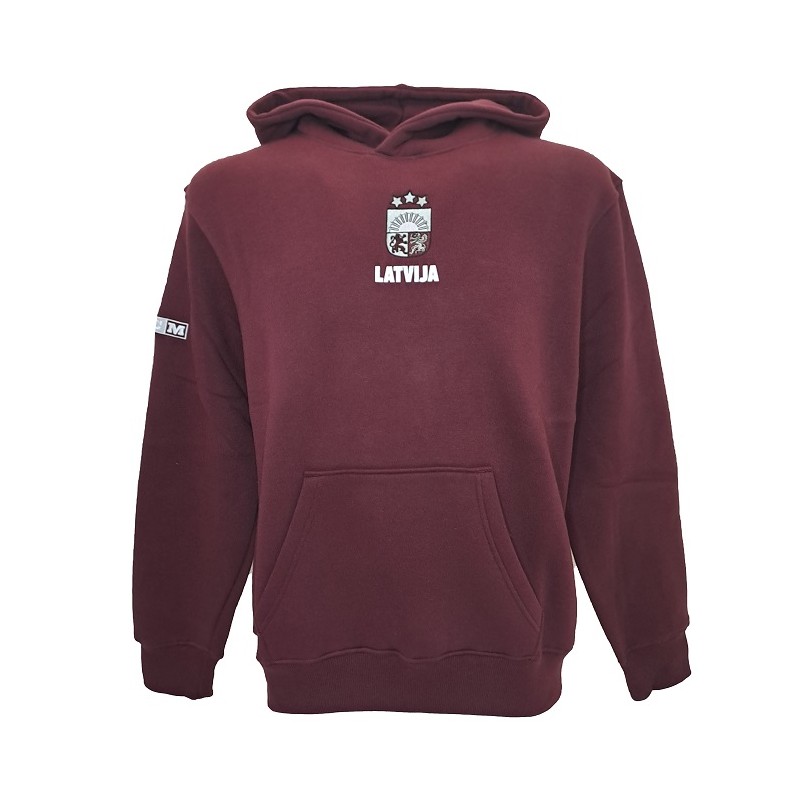 CCM Senior Flaghood Front Print Latvia Team Hoodie