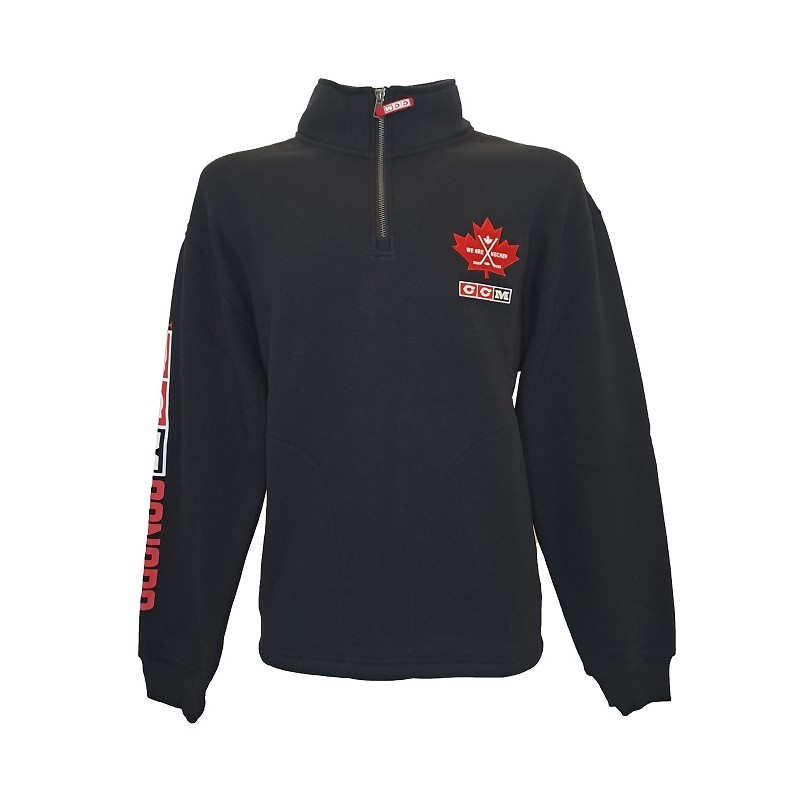 CCM Senior Crew We Are Hockey Canada 1/4 Zip Sweatshirt