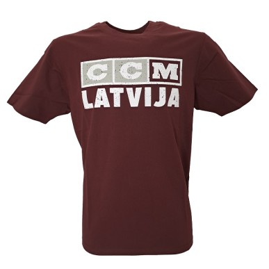 CCM Senior Flag Tee Latvia Team T-Shirt