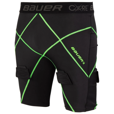 BAUER Core 1.0 Senior Compression Shorts with Jock