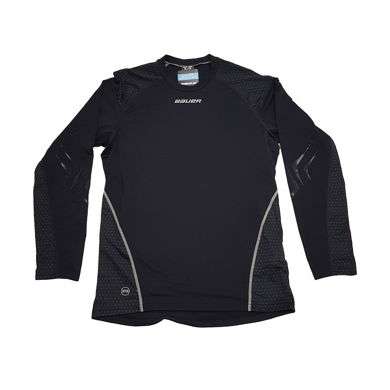 Bauer NG Premium Grip Crew LS Youth Compression Shirt