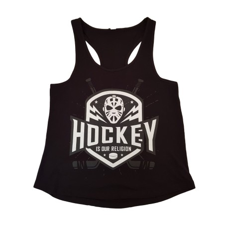 HOKEJAM.LV Hockey Is Our Religion Adult Tank Top