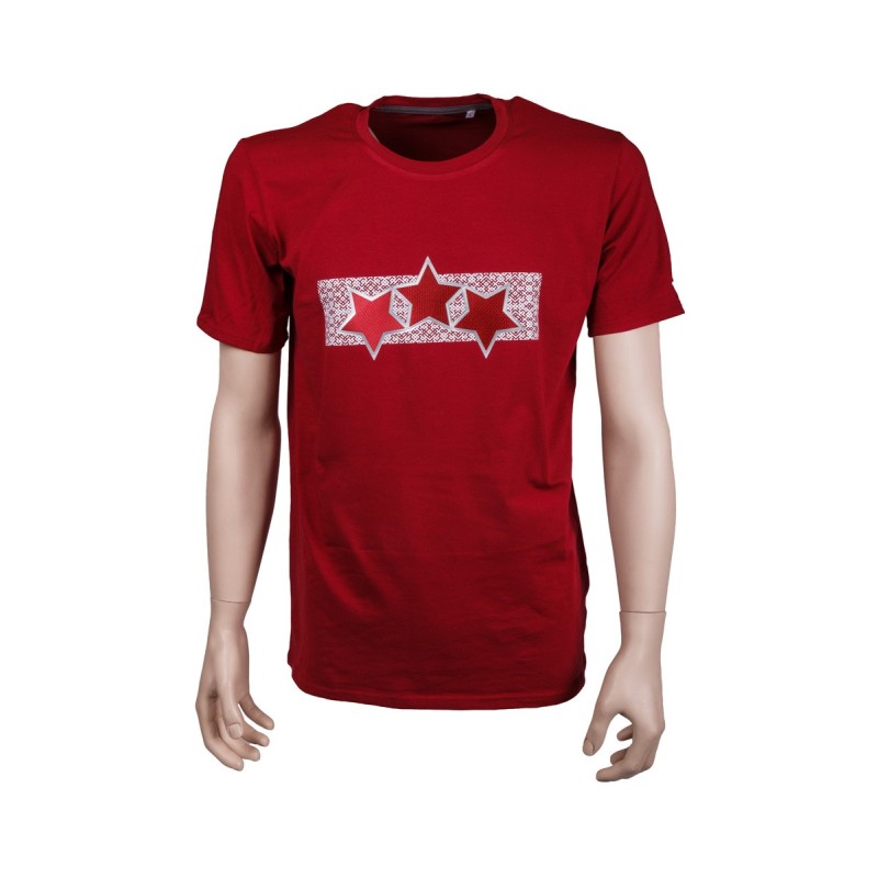 Adult Latvia Three Star T-Shirt