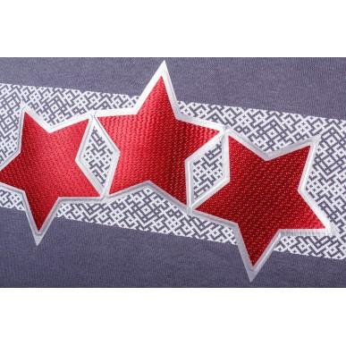 Adult Latvia Three Star T-Shirt