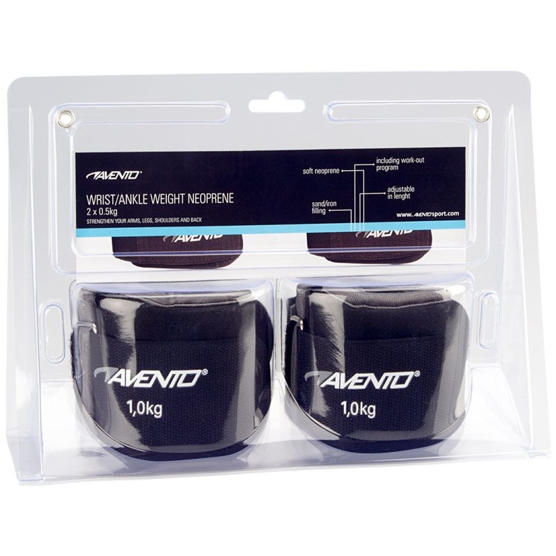 AVENTO Wrist/Ankle Weights 1kg Pair