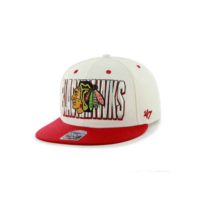 BRAND 47 Chicago Blackhawks Two Tone Hardball Snapback Kappe