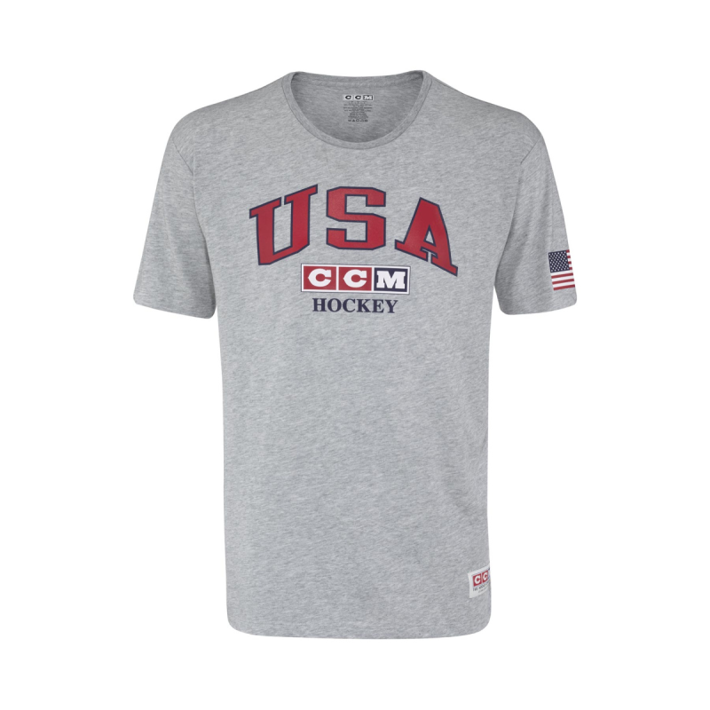 CCM SS Tee USA Senior T-Shirt