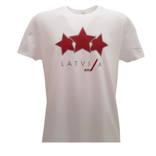 HOKEJAM.LV Senior Three Star Latvia T-Shirt