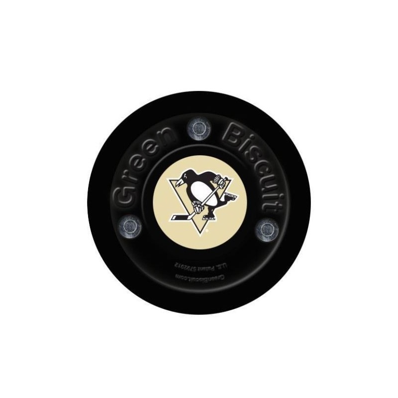 GREEN BISCUIT Pittsburgh Penguins Off Ice Training Hockey Puck