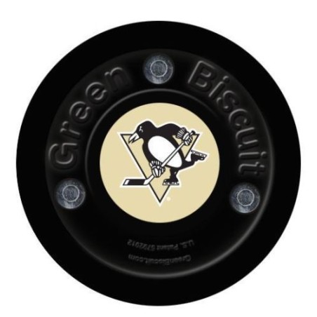 GREEN BISCUIT Pittsburgh Penguins Off Ice Training Hockey Puck