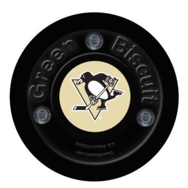 GREEN BISCUIT Pittsburgh Penguins Off Ice Training Hockey Puck