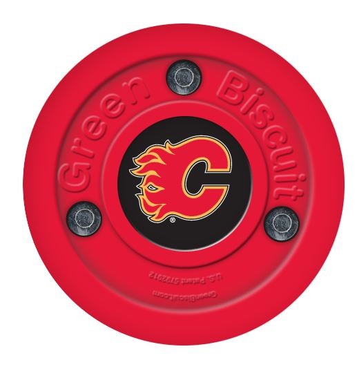 Green Biscuit Calgary Flames Eishockey Off Ice Asphalt Trainingspuck